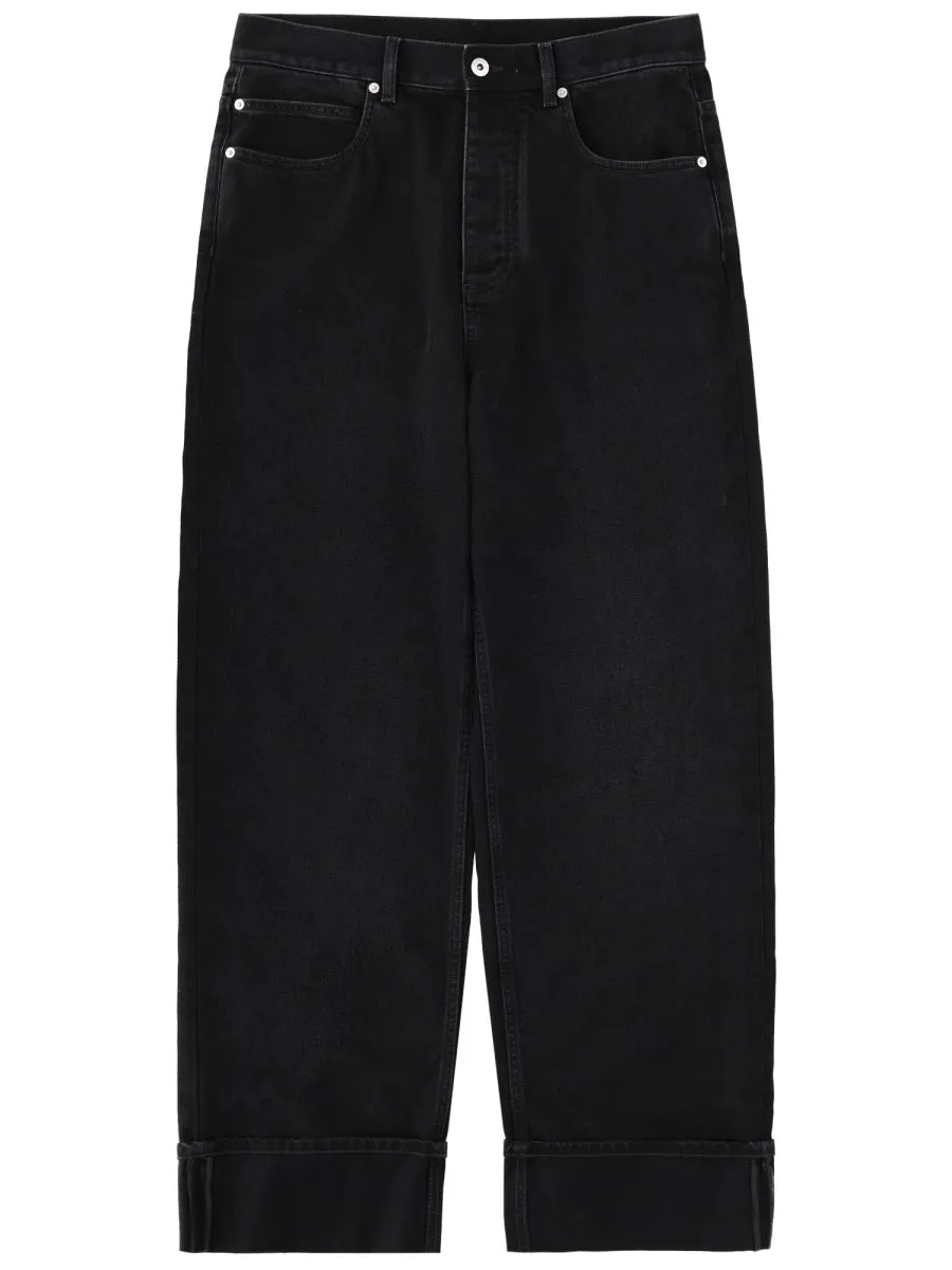 Jeans With Folded Hem sold by Wanan Luxury