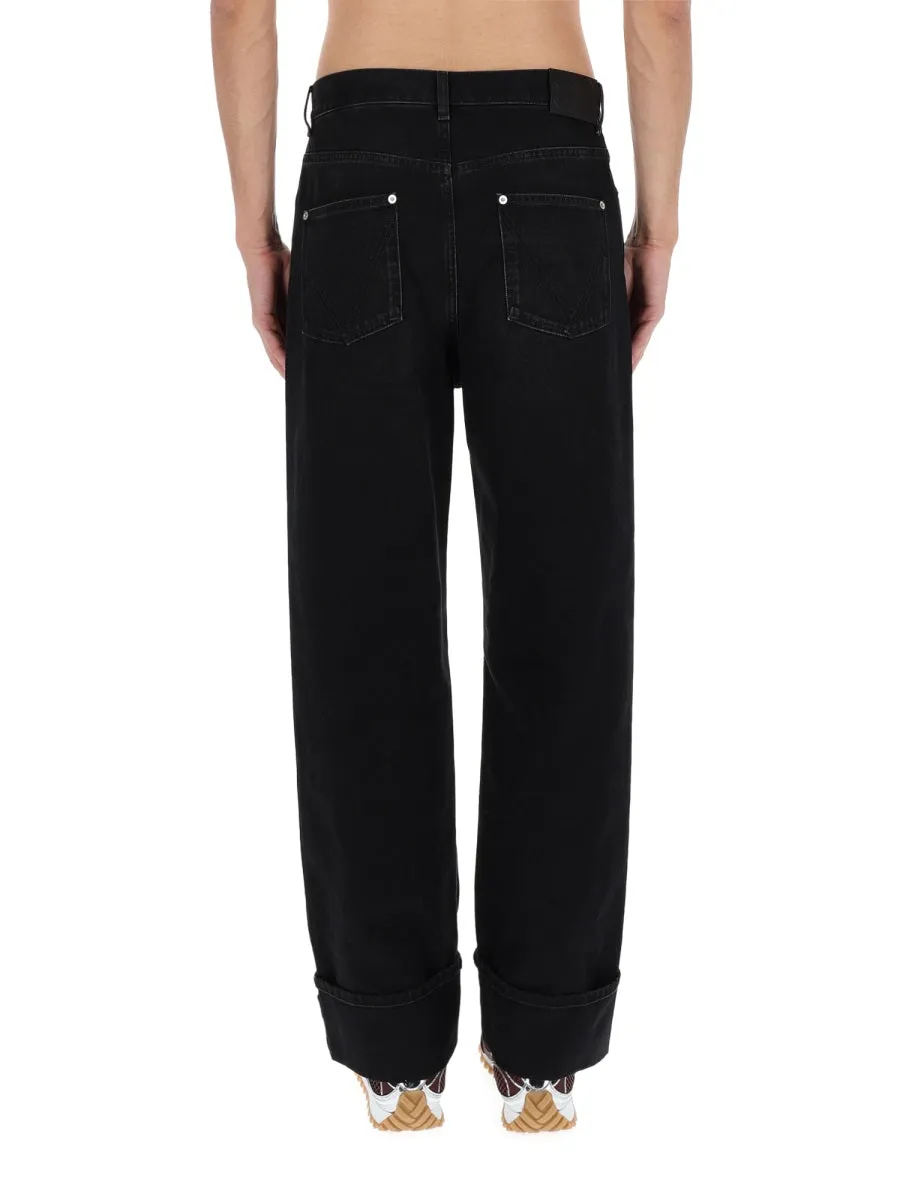 Jeans With Folded Hem sold by Wanan Luxury product image thumbnail 5