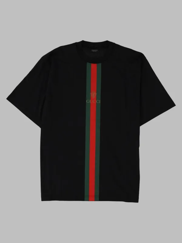 T-Shirt In Jersey Di Cotone Con Stampa made by Gucci