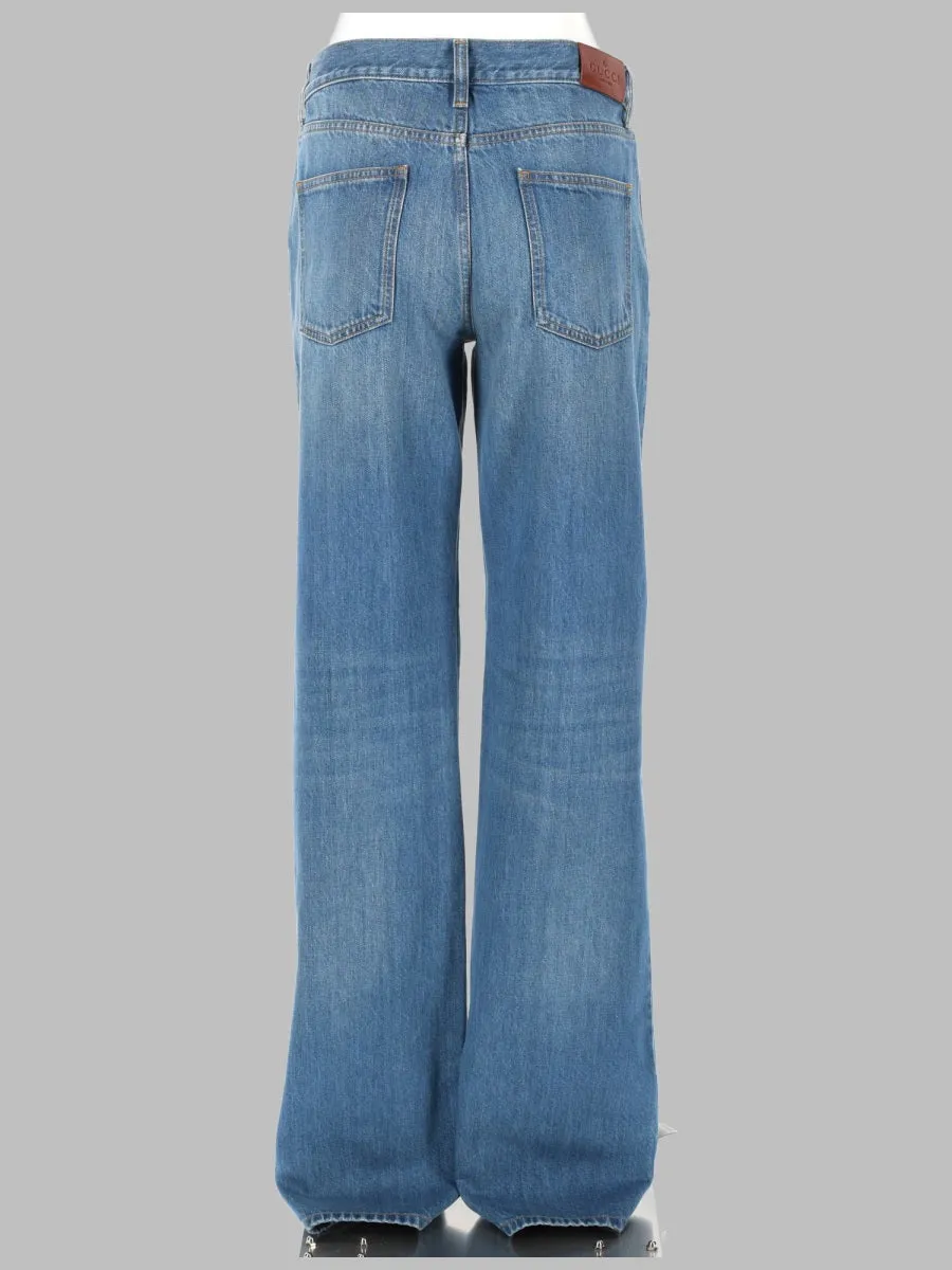 Pantalone In Denim Di Cotone Effetto Schiarito E Délavé sold by Wanan Luxury product image thumbnail 2