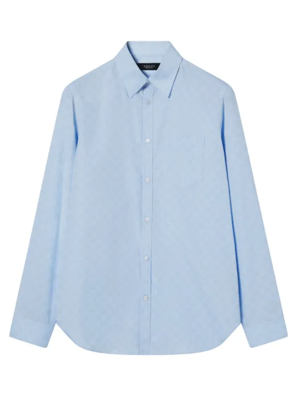Cotton Gg Shirt made by Gucci