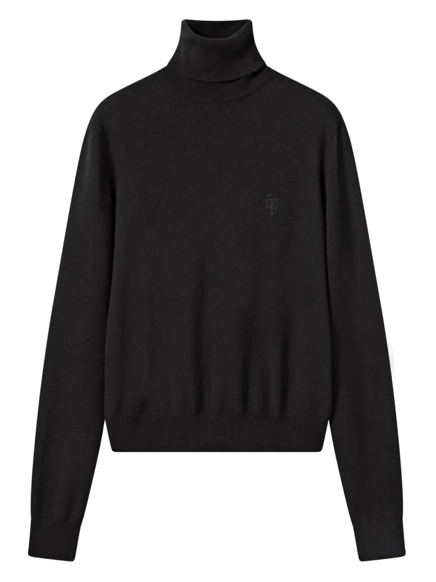 Wool Turtleneck With Embroidery sold by Wanan Luxury