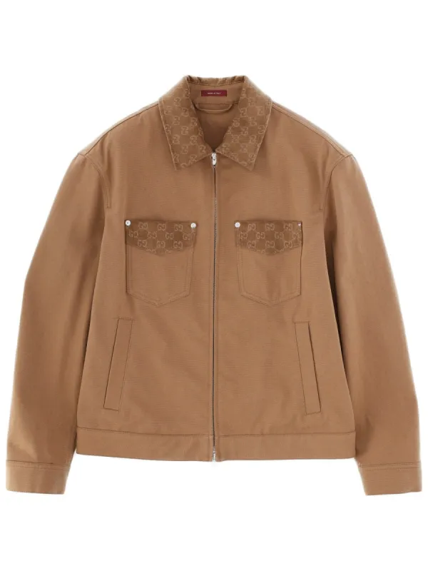 Jacket With Zipper And Collar made by Gucci