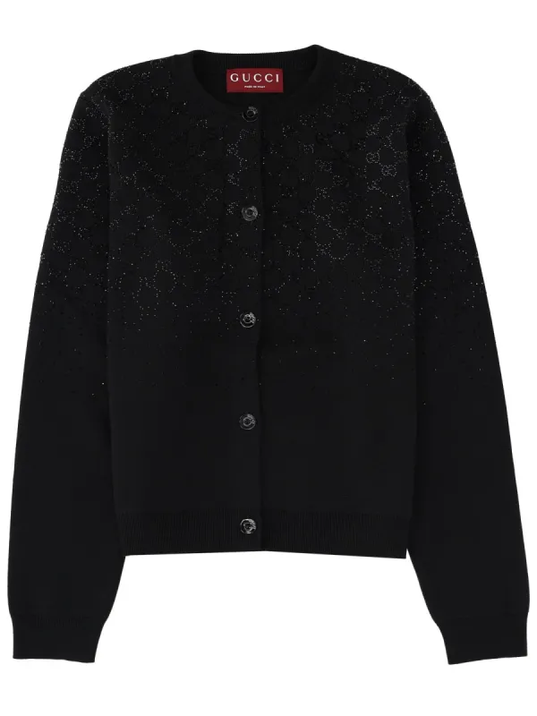 Cardigan With Crystals made by Gucci