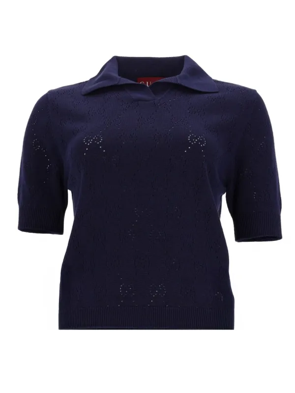 Silk And Cotton Polo Shirt made by Gucci