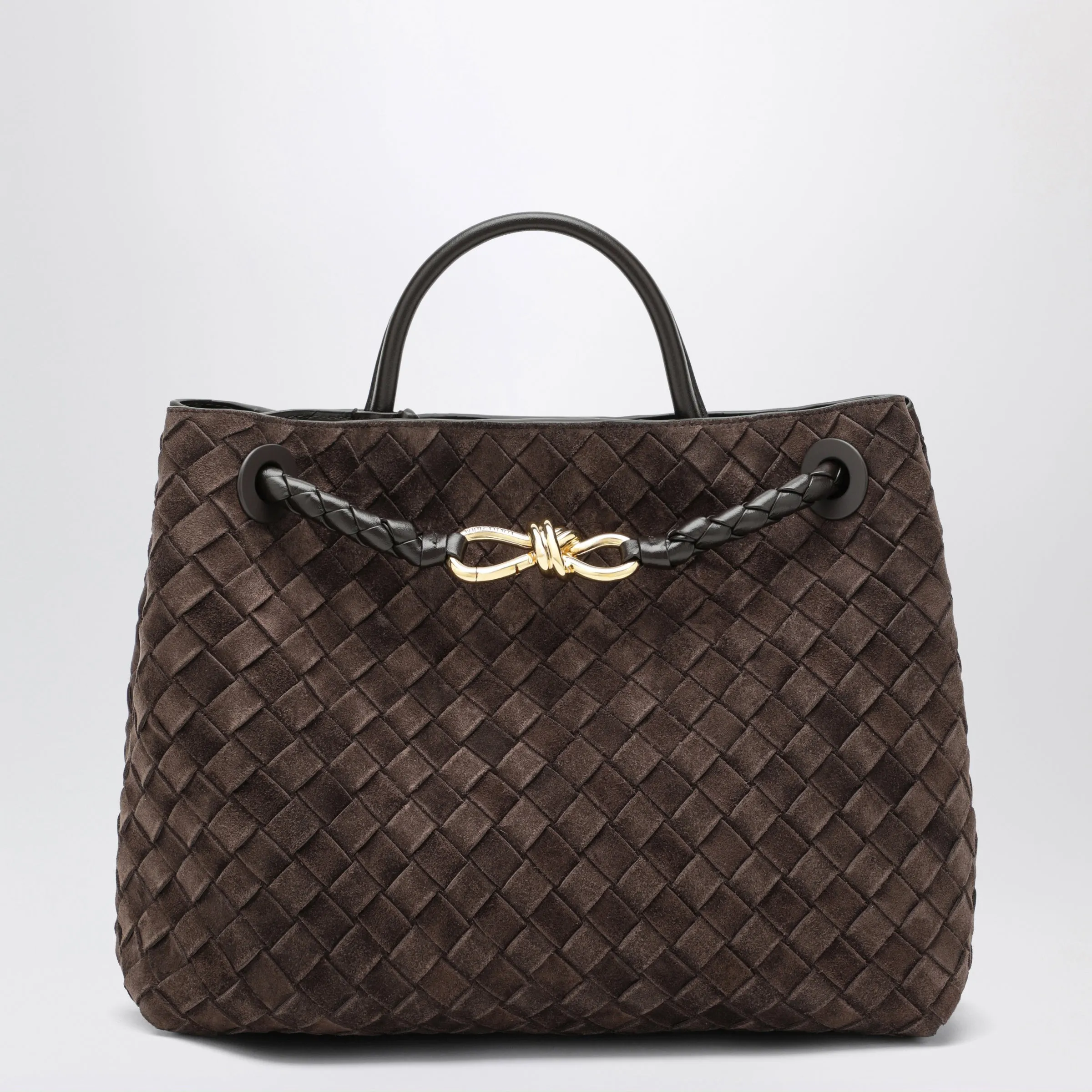 Andiamo Brown Suede Bag sold by Wanan Luxury