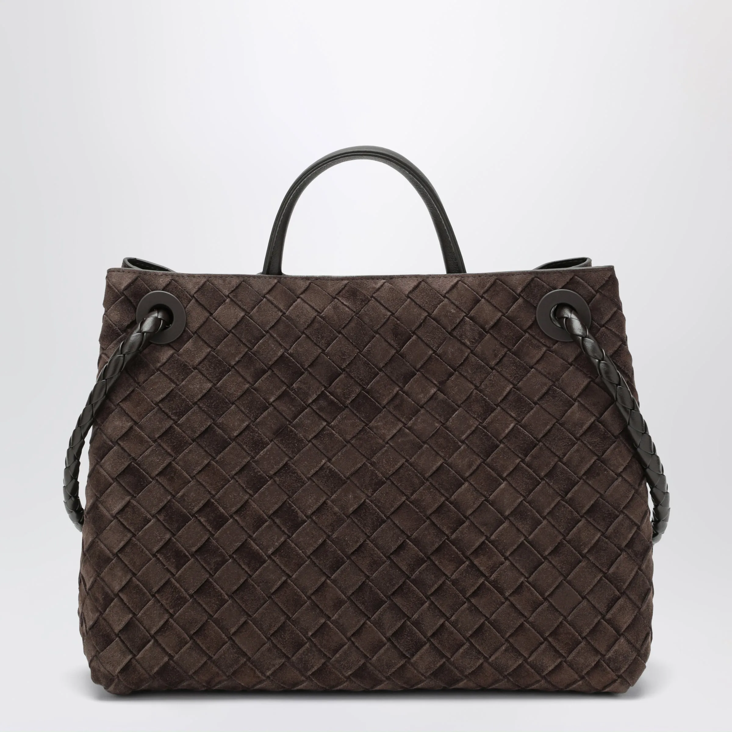 Andiamo Brown Suede Bag sold by Wanan Luxury product image thumbnail 2