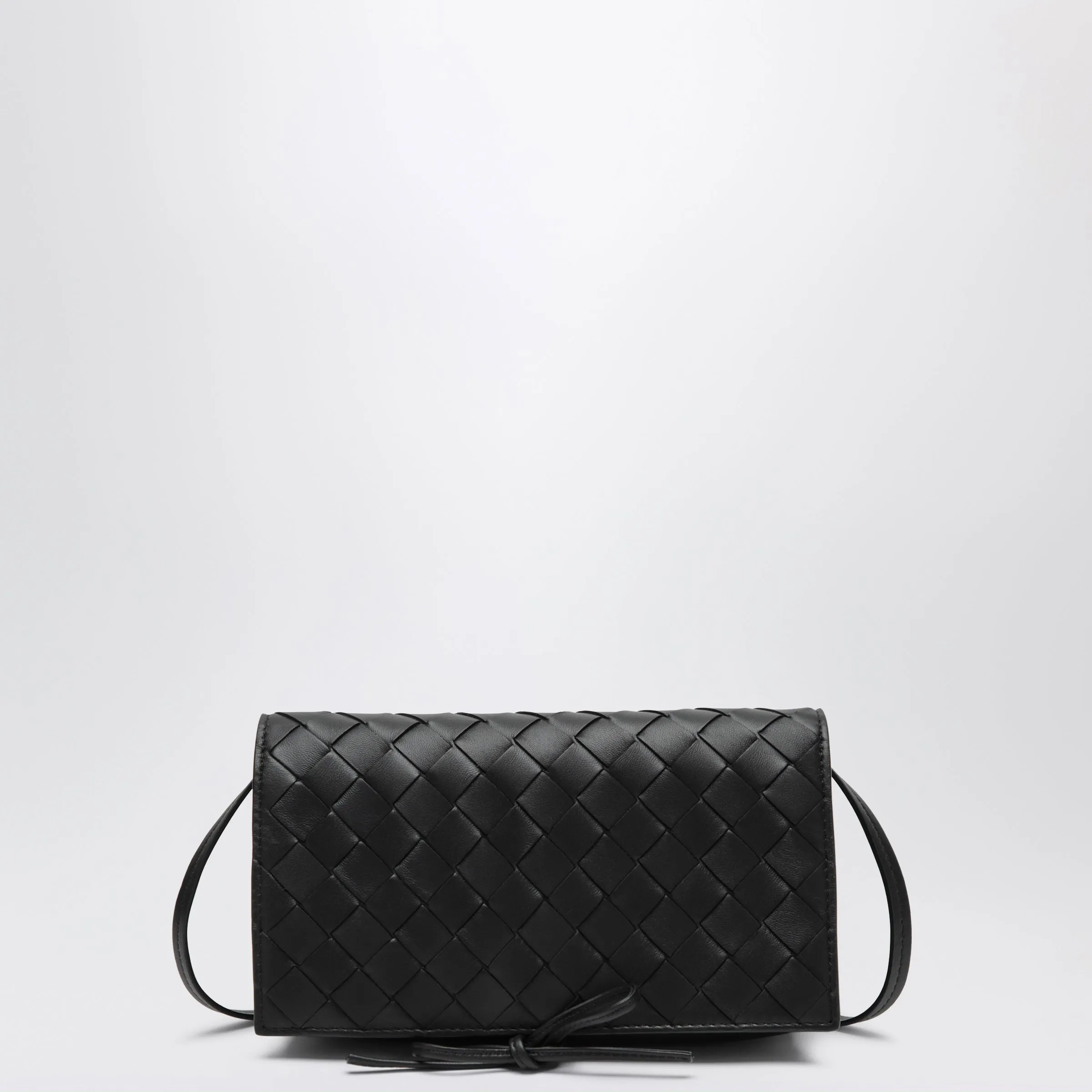 Black Intrecciato Crossbody Bag sold by Wanan Luxury