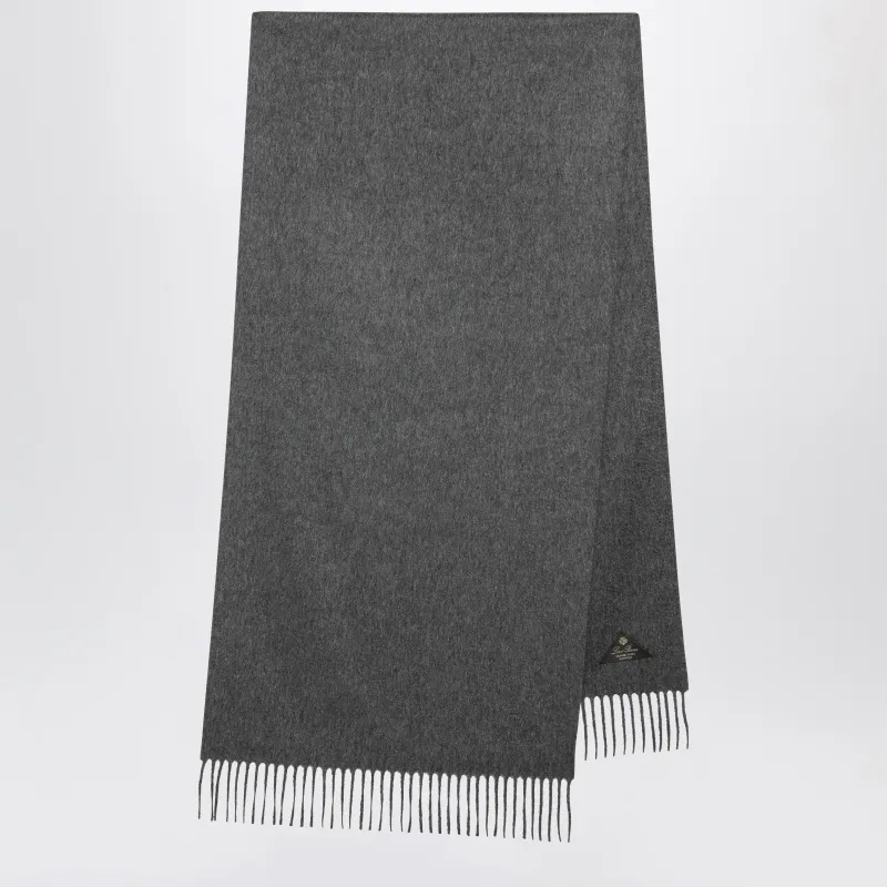 Grande Unita Scarf In Grey Mélange made by Loro Piana