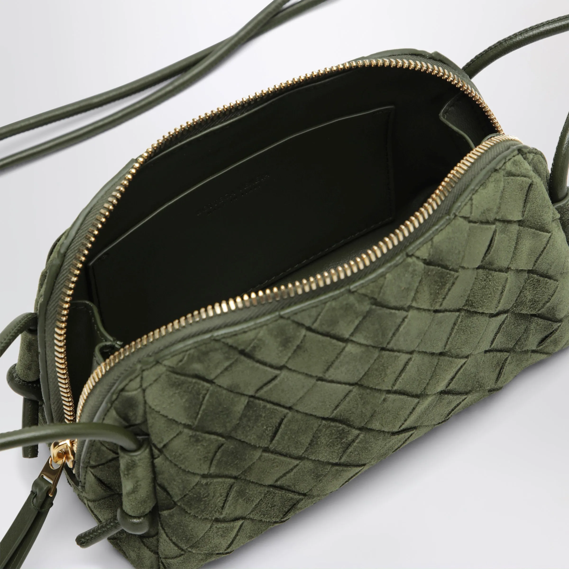 Concert Woven Leather Pouch In Green sold by Wanan Luxury product image thumbnail 3