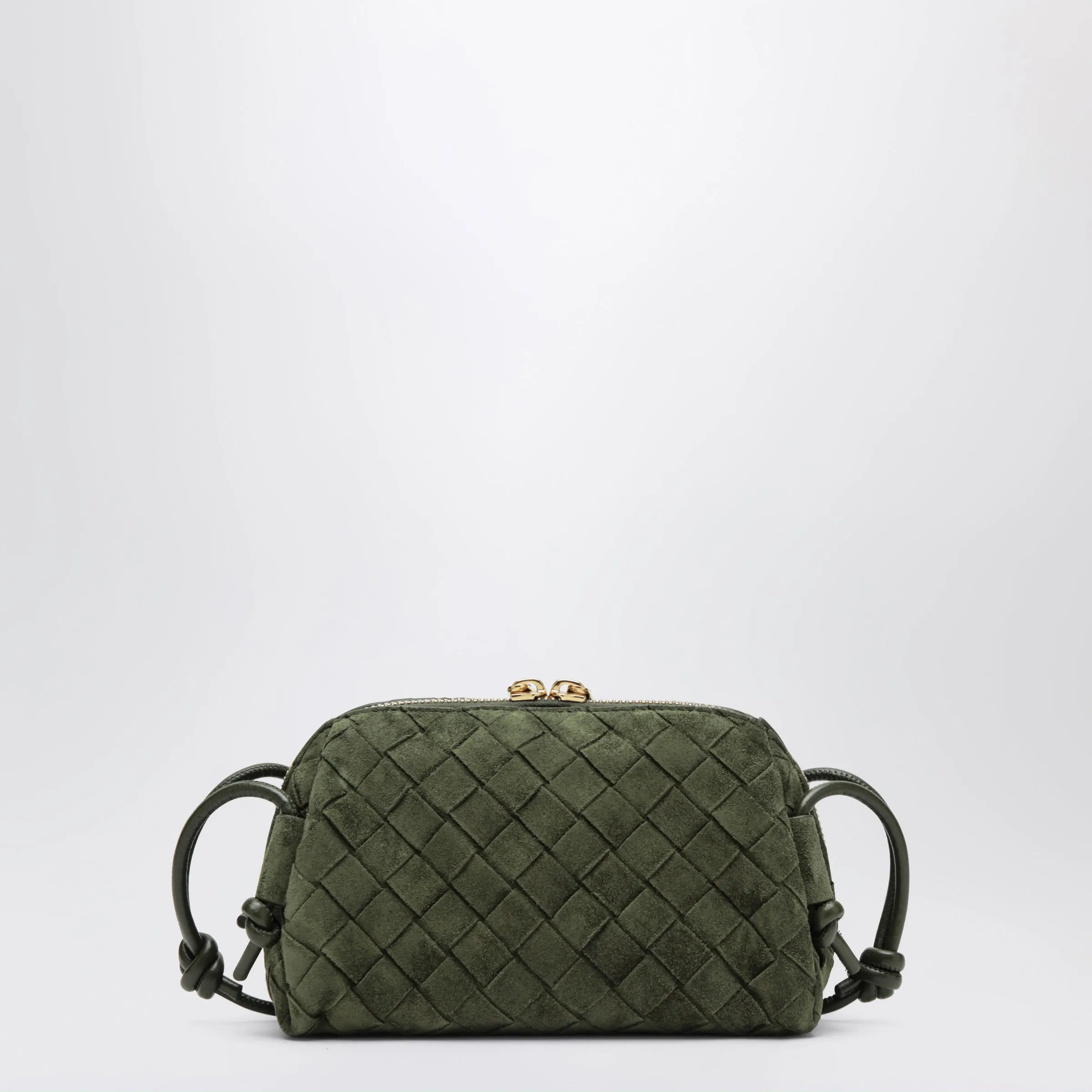 Concert Woven Leather Pouch In Green sold by Wanan Luxury product image thumbnail 2
