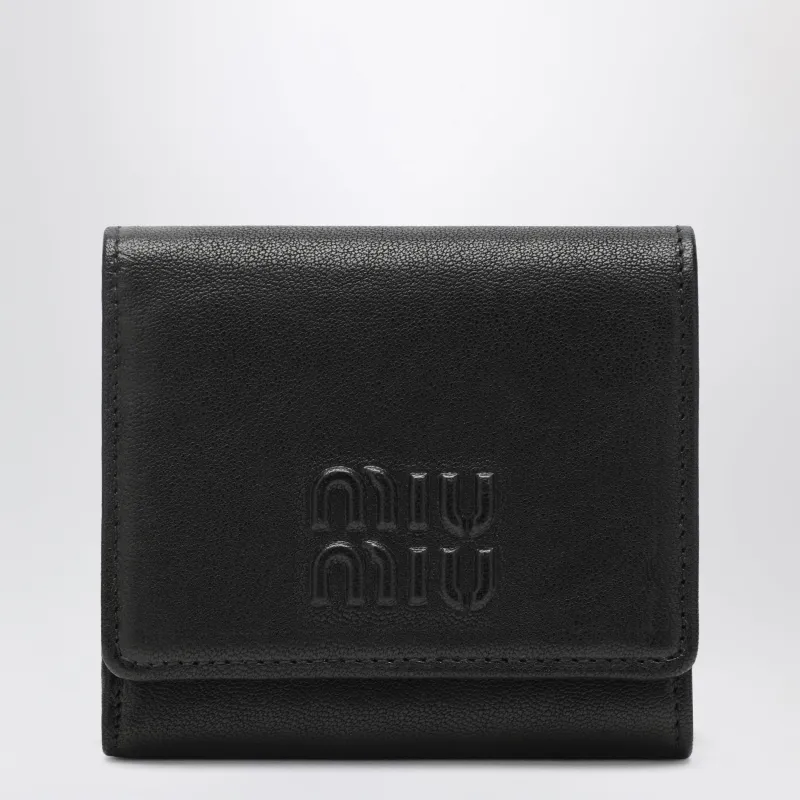 Small Black Nappa Wallet made by Miu Miu