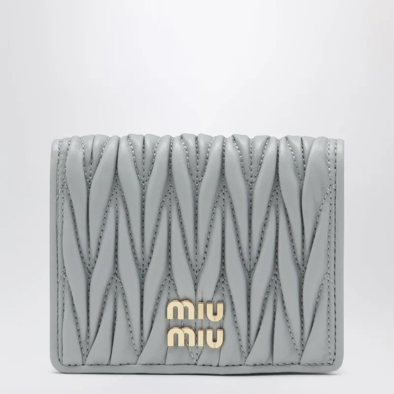 Pearl Matelassé Nappa Leather Wallet made by Miu Miu