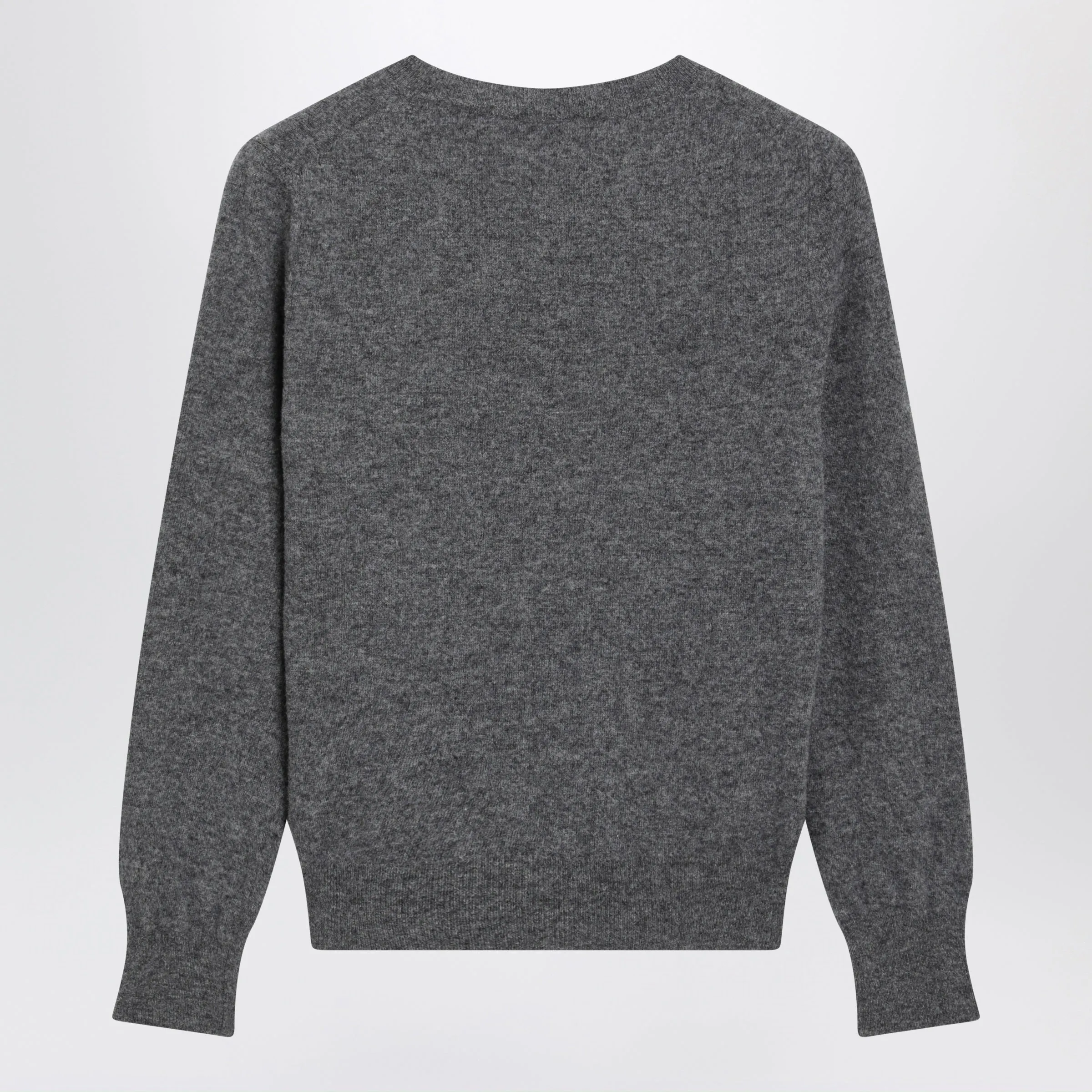 Slate V-Neck Sweater In Wool sold by Wanan Luxury product image thumbnail 2