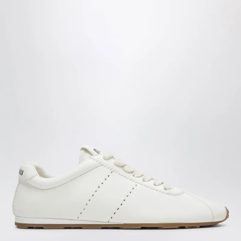 Plume Ivory Nappa Sneakers made by Miu Miu