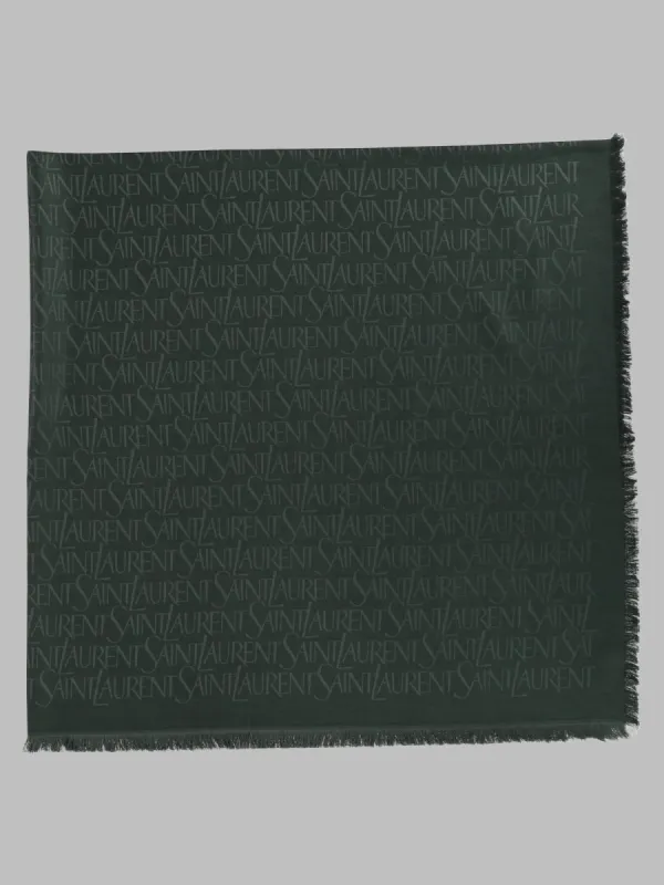 Sciarpa Jacquard In Seta E Lana made by Yves Saint Laurent
