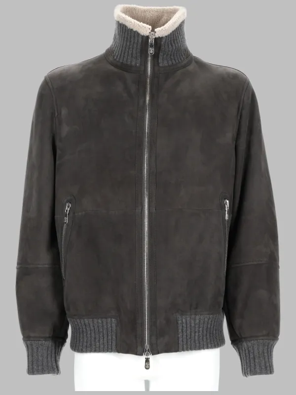 Giacca Bomber In Pelle made by Brunello Cucinelli