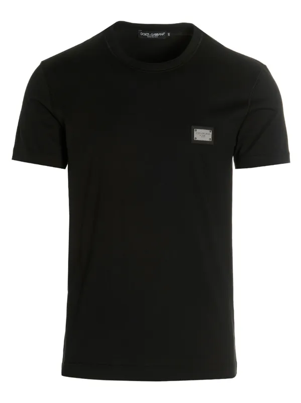 Dg Essential T-Shirt Black made by Dolce & Gabanna