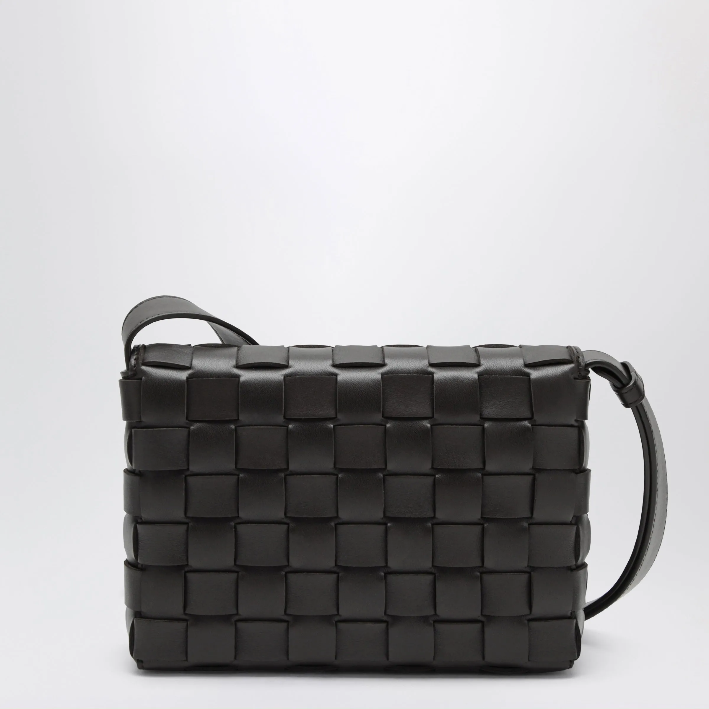 Orto Messenger Bag In Espresso Woven Calf Leather sold by Wanan Luxury product image thumbnail 2
