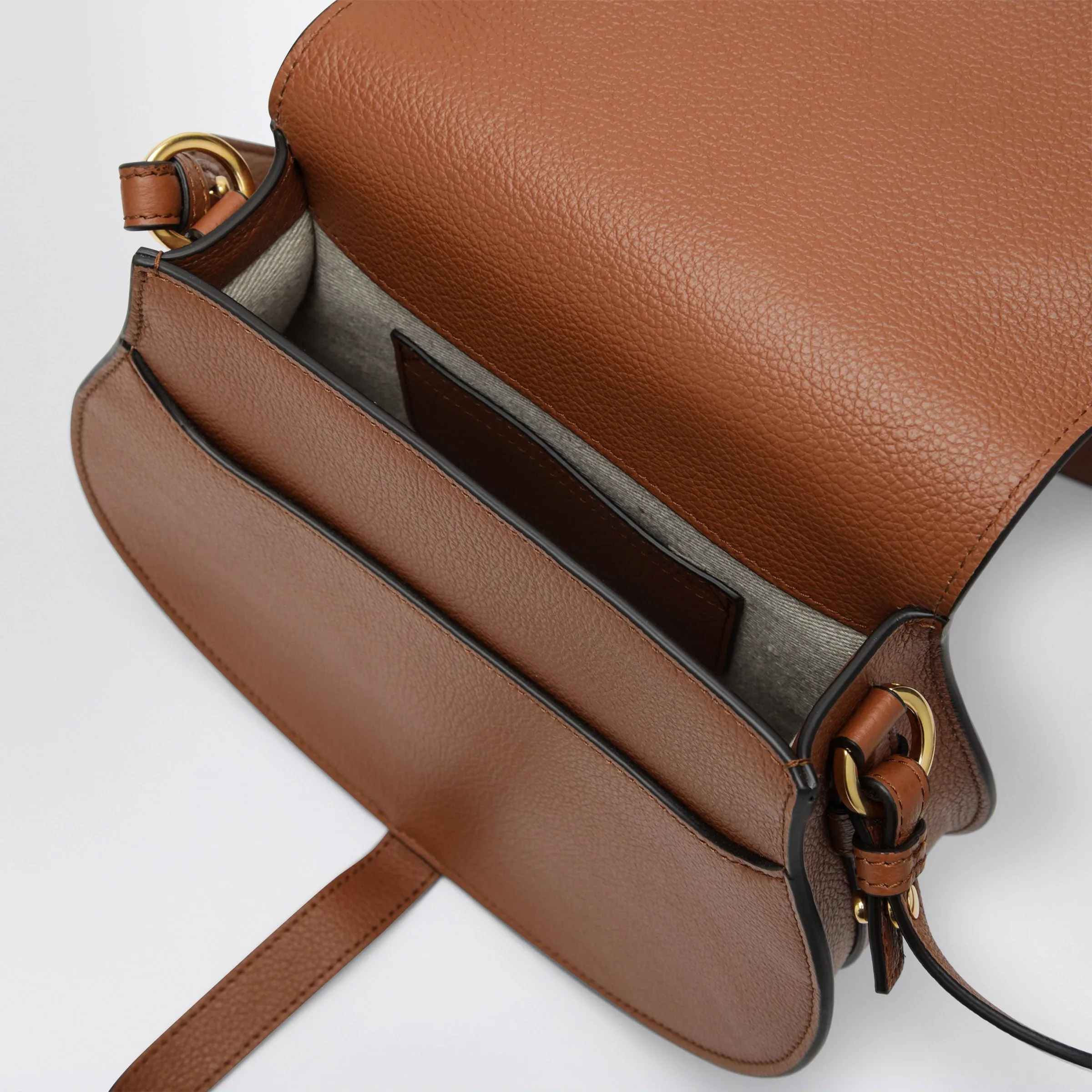 Saddle Marcie Bag In Light Brown Grained Leather sold by Wanan Luxury product image thumbnail 3