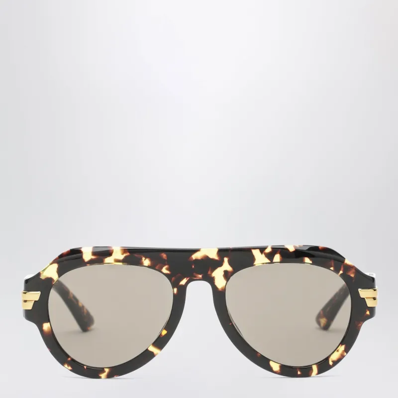 Havana Aviator Sunglasses In Acetate made by Bottega Veneta