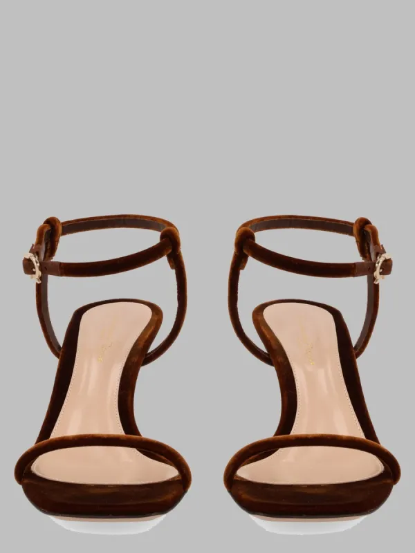 Sandalo "Mayfair" In Velluto made by Gianvito Rossi