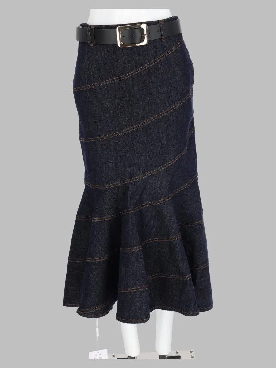 Gonna Midi In Denim sold by Wanan Luxury