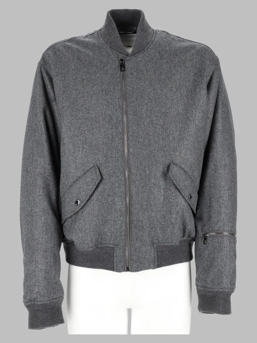 Bomber In Flanella Di Lana Imbottito sold by Wanan Luxury