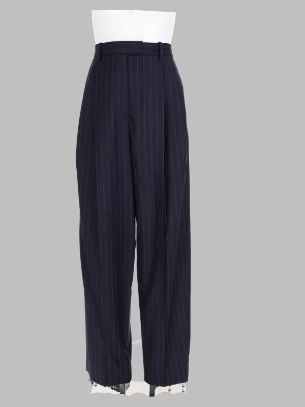 Pantalone A Righe Con Doppia Piega In Lana made by Givenchy