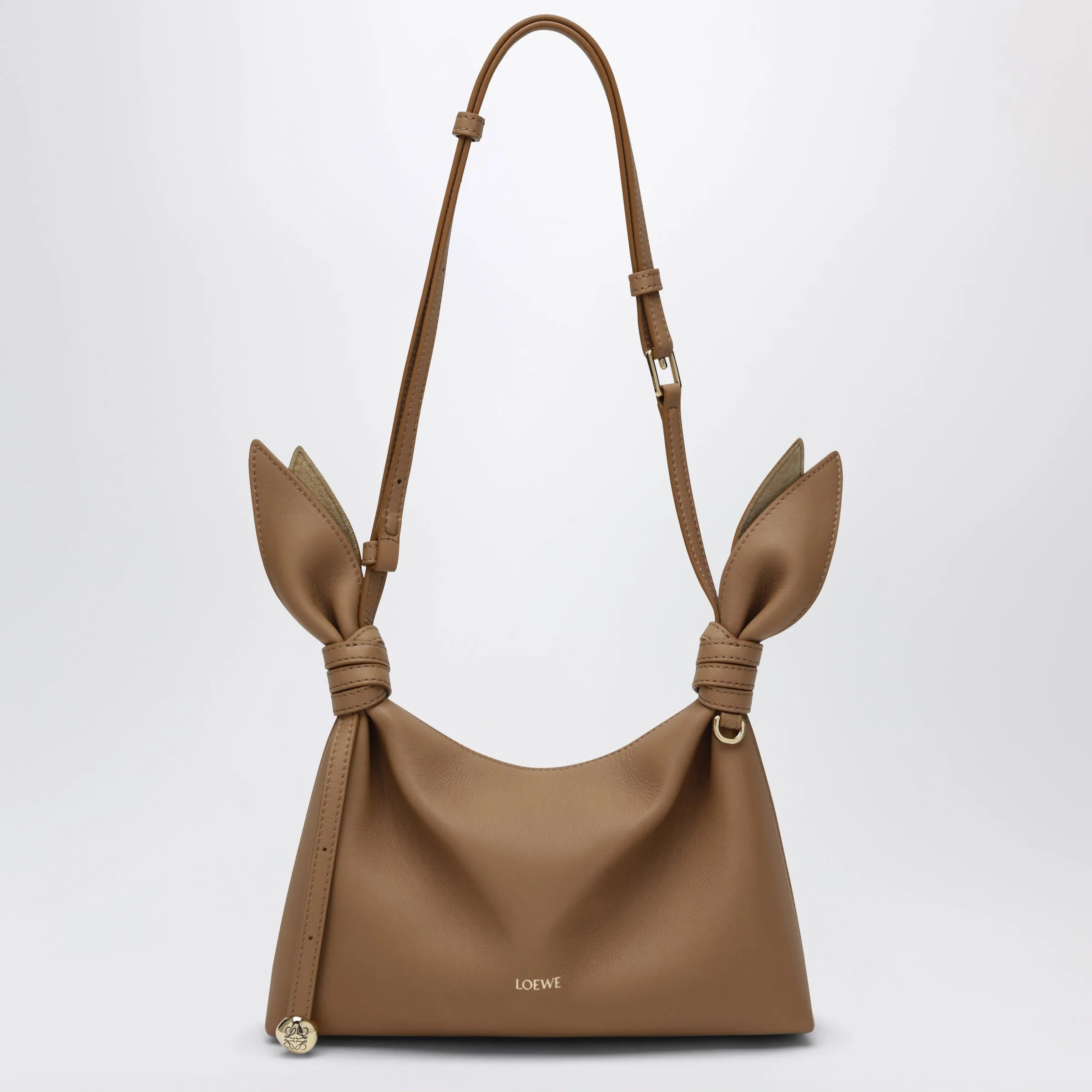 Scarf Mini Handbag In Smooth Calfskin Mocha sold by Wanan Luxury