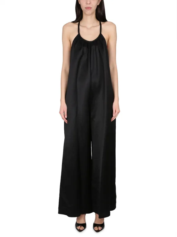 Wide Satin Jumpsuit made by ALYSI