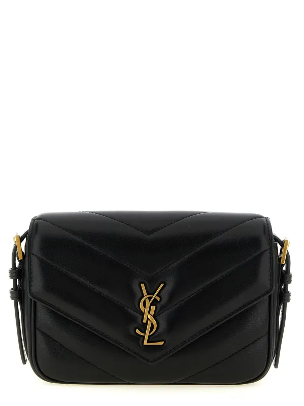 Loulou Crossbody Bags Black made by Yves Saint Laurent