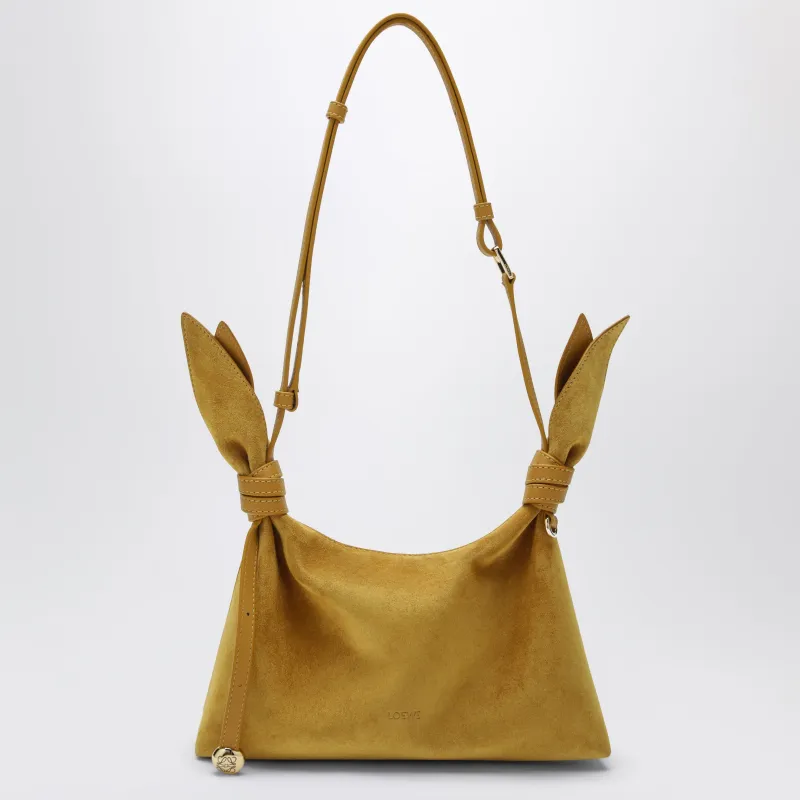 Ochre Scarf Mini Bag In Suede made by Loewe
