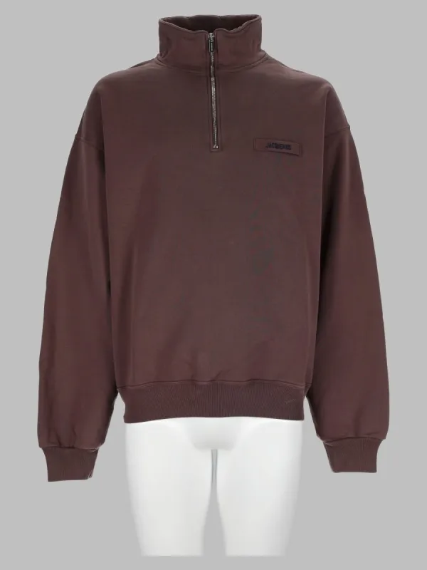 Felpa Con Logo E Zip made by Jacquemus