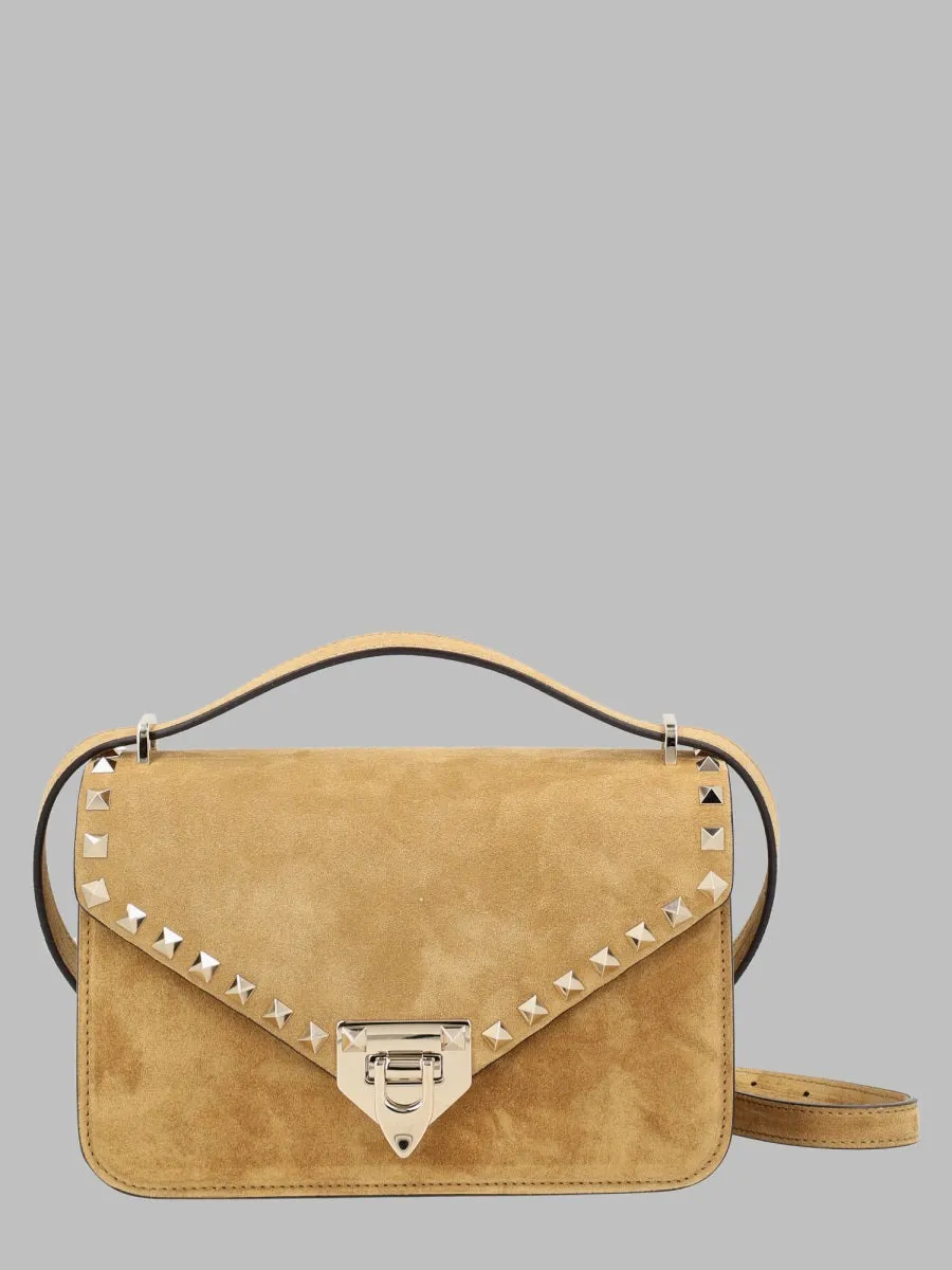 Borsa A Tracolla "Rockstud Small" In Suede sold by Wanan Luxury