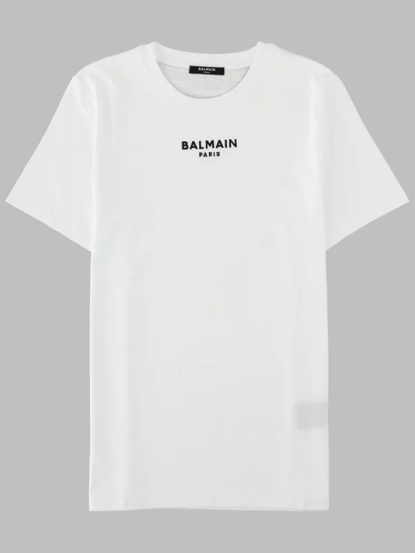 T-Shirt Con Logo Ricamato made by Balmain