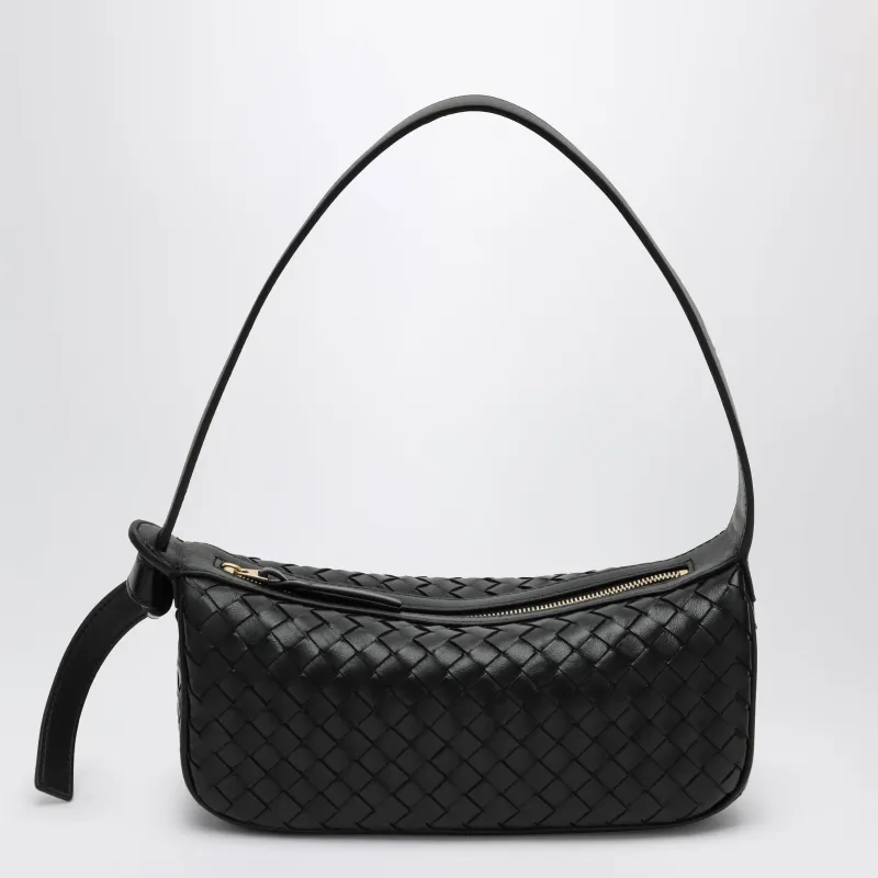 Black Nodo Shoulder Bag In Nappa Leather made by Bottega Veneta