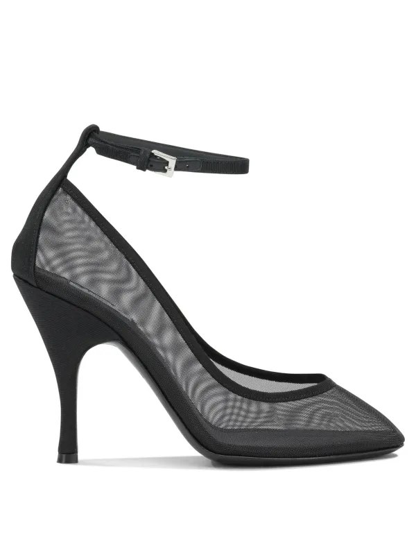 Nude 100mm Heeled Shoes Black made by Alaia