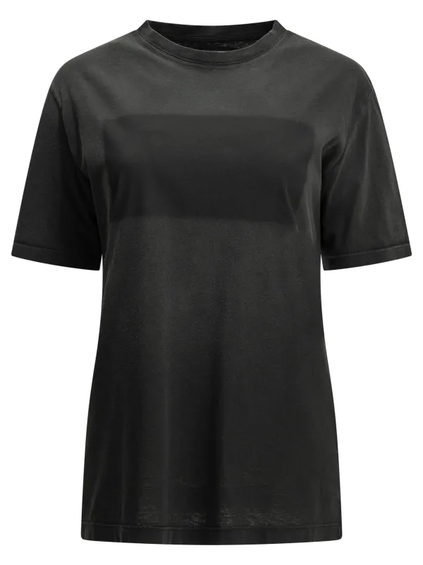 Cotton Crew-Neck T-Shirt T-Shirts Black made by Maison Margiela
