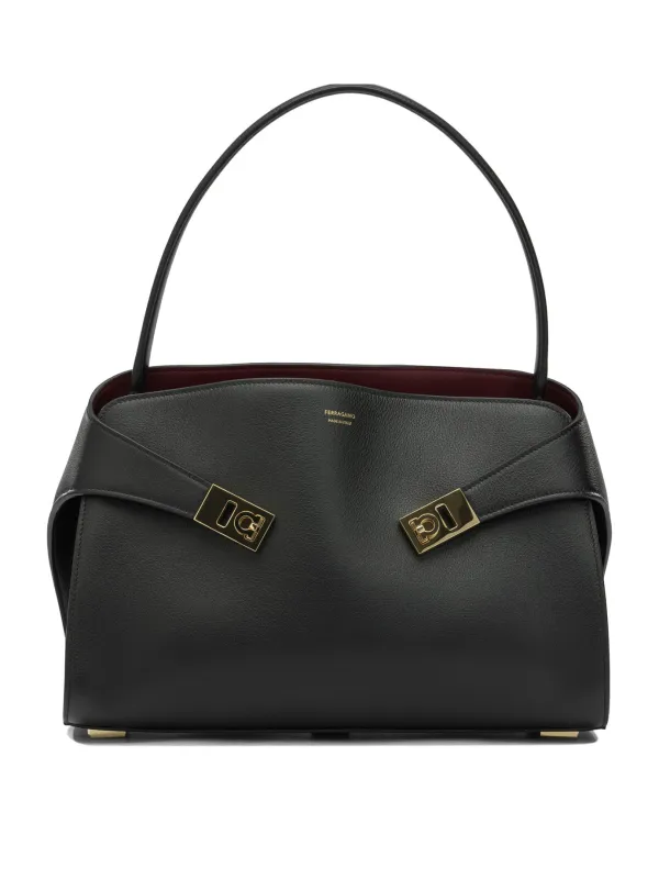 Hug Handbags Black made by Salvatore Ferragamo