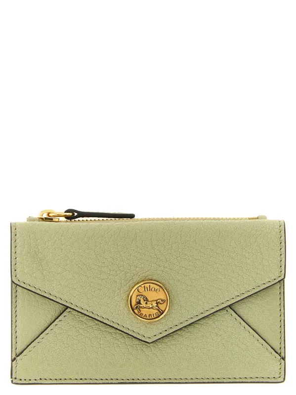 Envelope Wallets And Card Holders Green made by Chloe