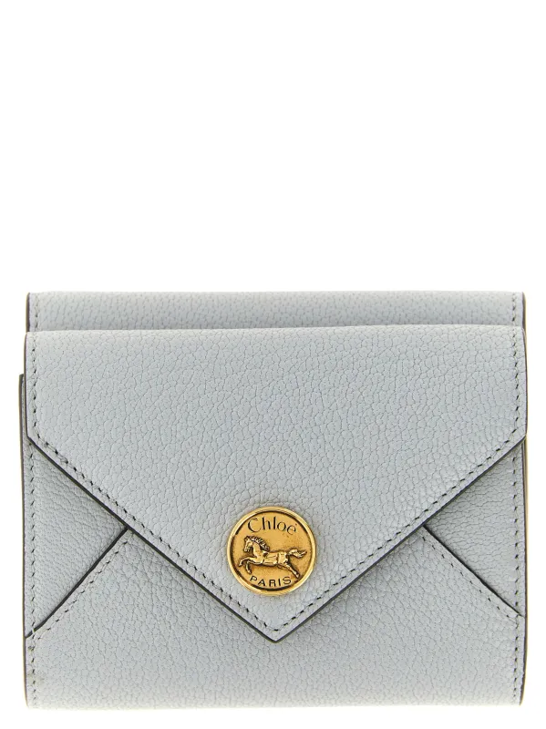 Envelope Wallets And Card Holders Light Blue made by Chloe