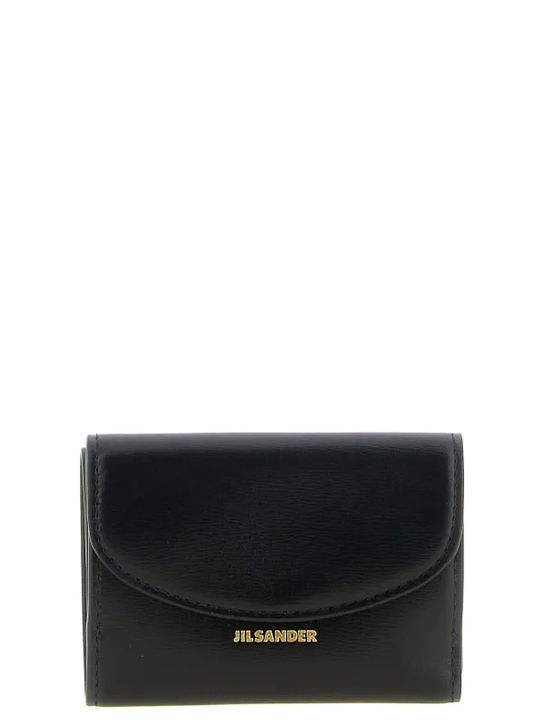 Cannolo Wallets And Card Holders Black made by Jil Sander
