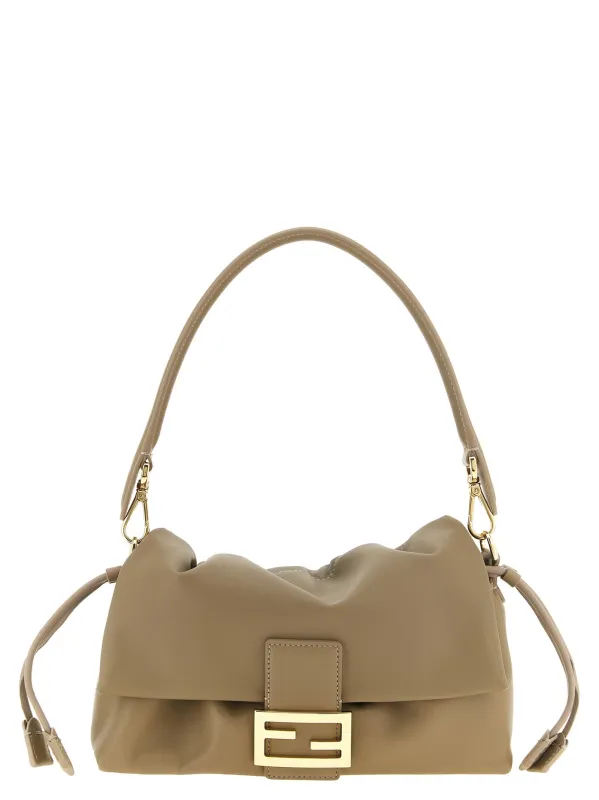 Baguette® Soft Media Hand Bags Beige made by Fendi