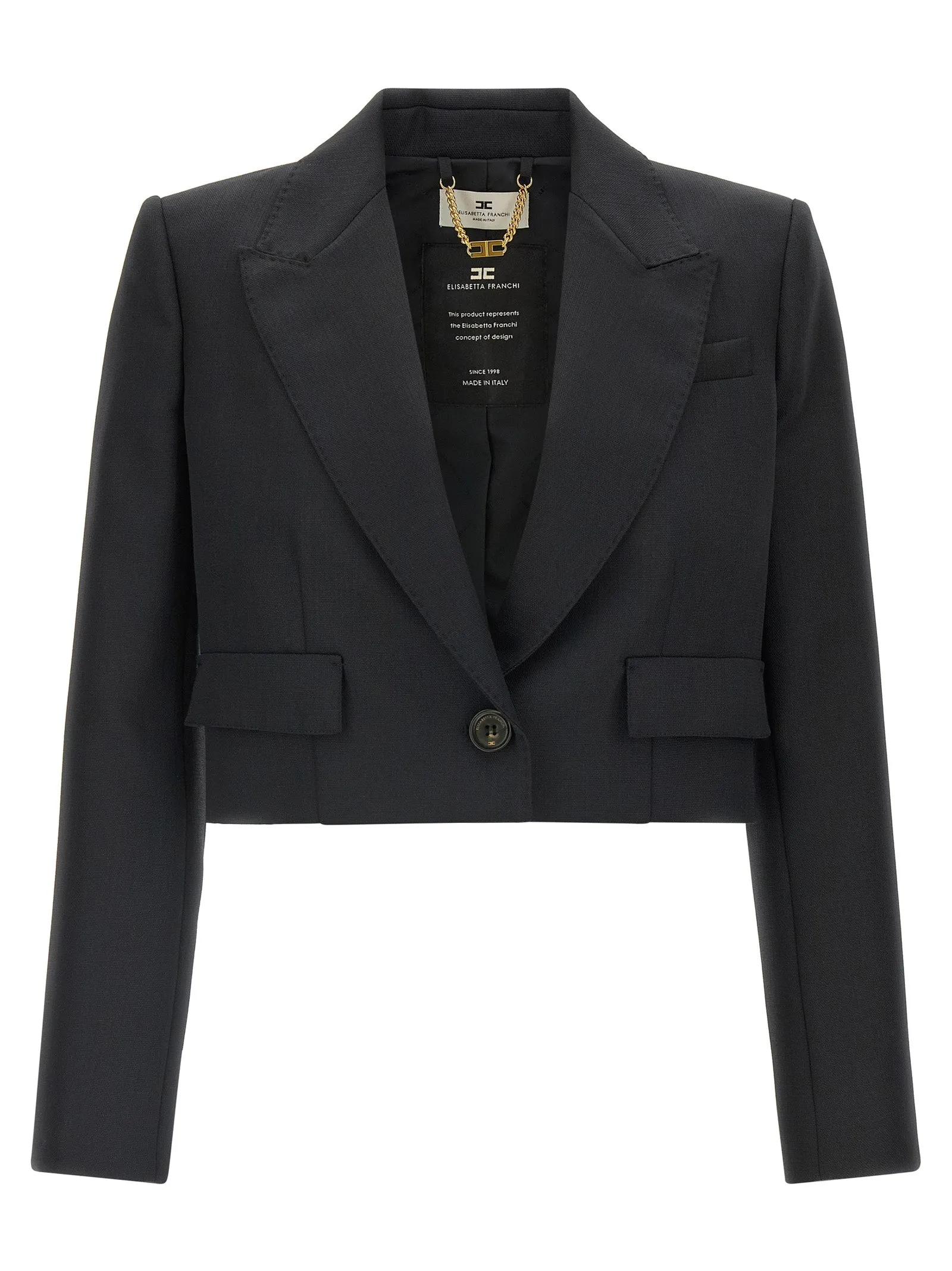 Cropped Blazer Black sold by Wanan Luxury