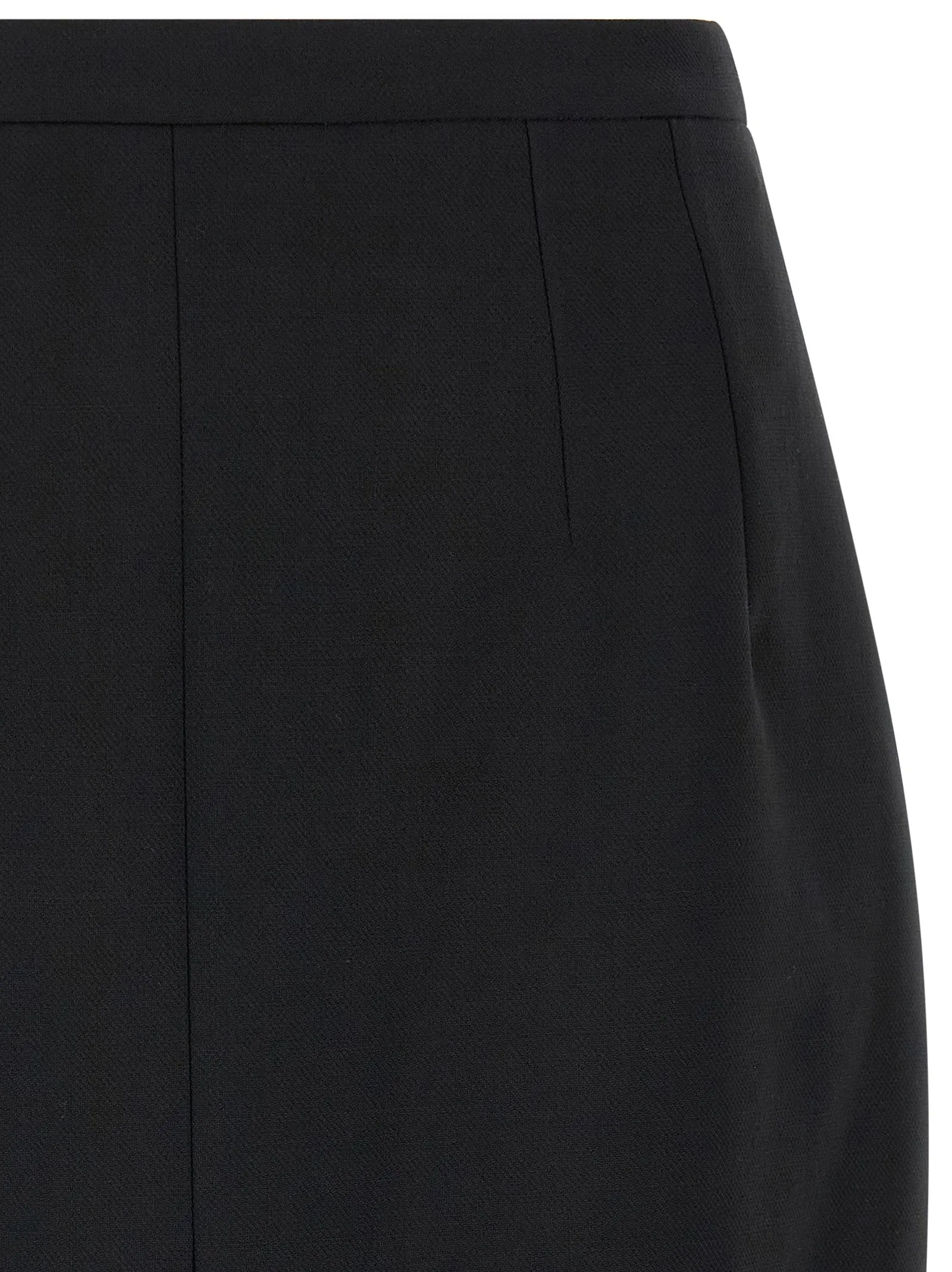 Double CrêPe Wool Skirt Black sold by Wanan Luxury product image thumbnail 3