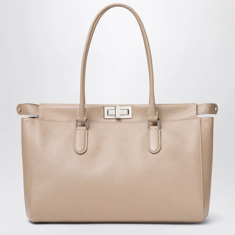 Dove Leather Peekaboo® Small Tote Bag made by Fendi