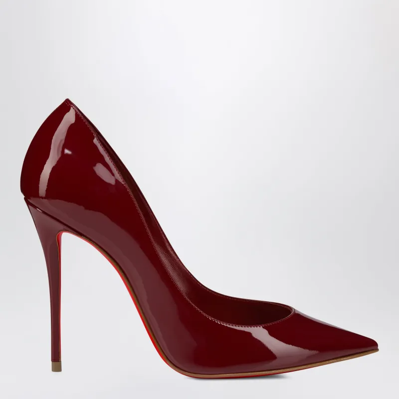 Bordeaux Pigalle Pumps In Patent Leather made by Christian Louboutin