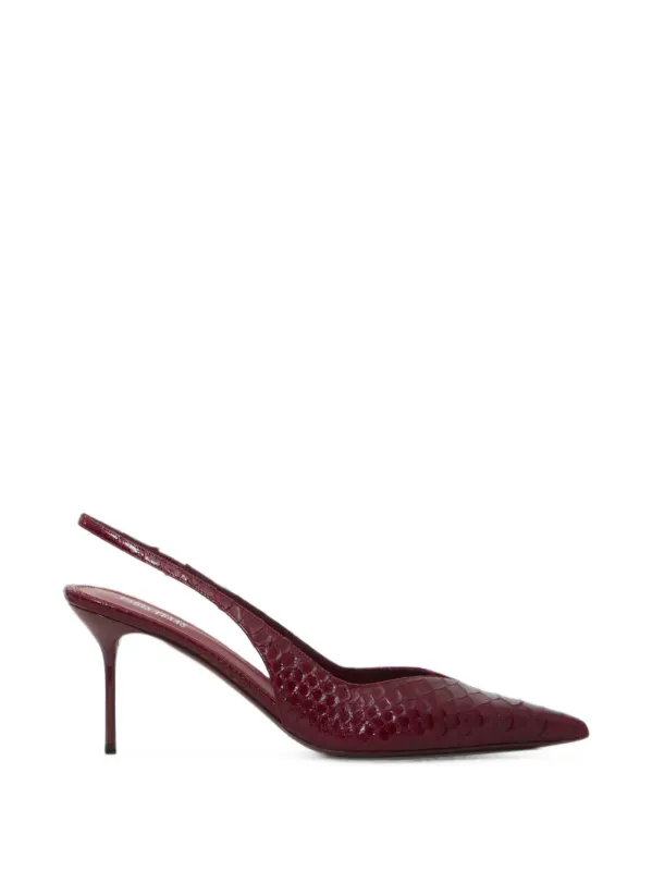Lidia Leather Slingback Pumps made by Paris Texas