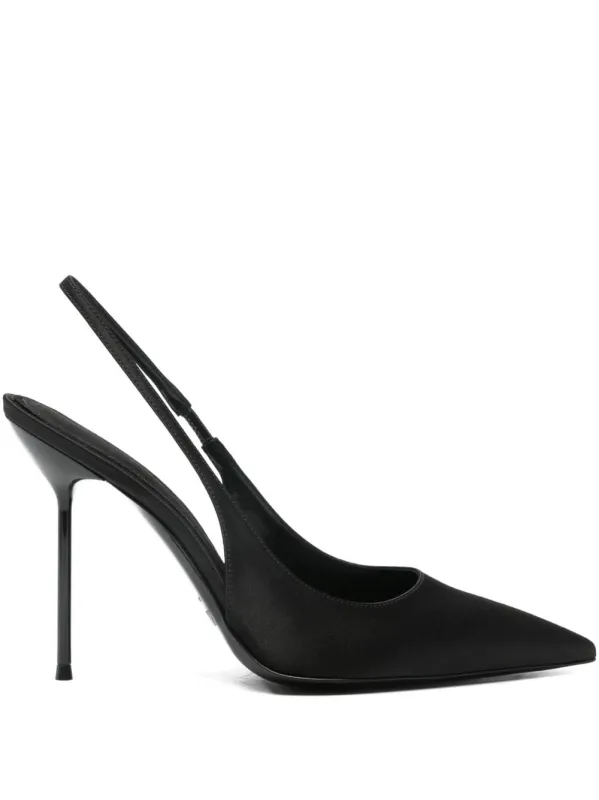 Lidia Leather Slingback Pumps made by Paris Texas